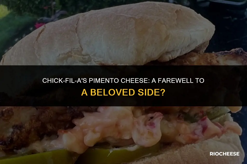 did chick fil a get rid of pimento cheese