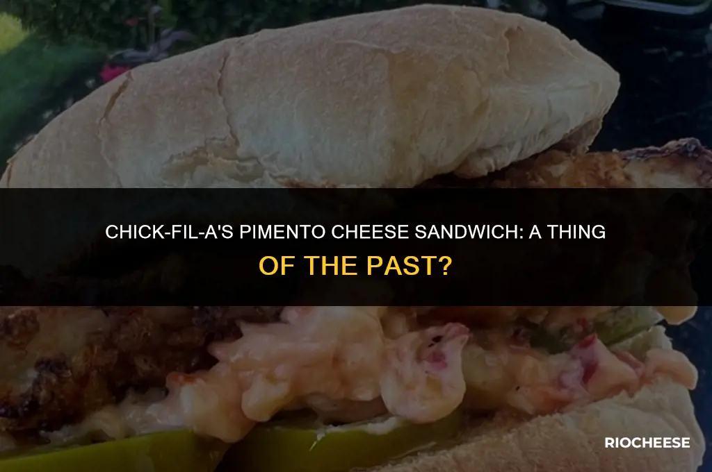 did chickfila get rid of the pimento cheese sandwich
