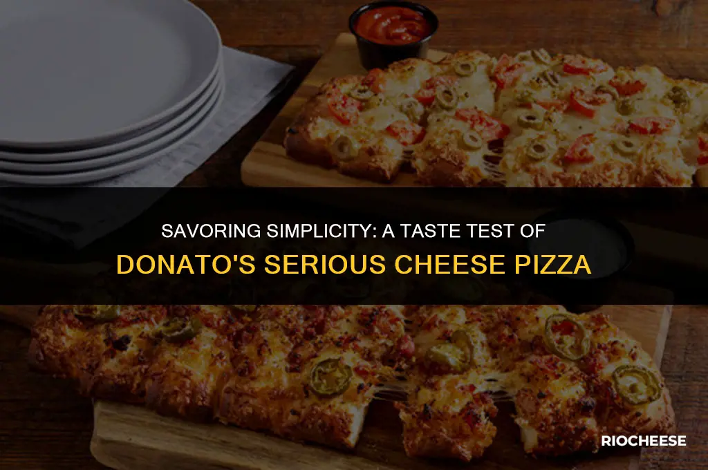 did donatos serious cheese pizza