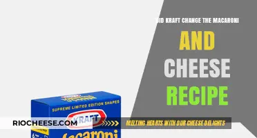 Kraft's Macaroni and Cheese Recipe: A Change in Flavor?
