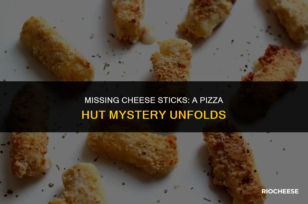 did not receive my free cheese sticks from pizza hut