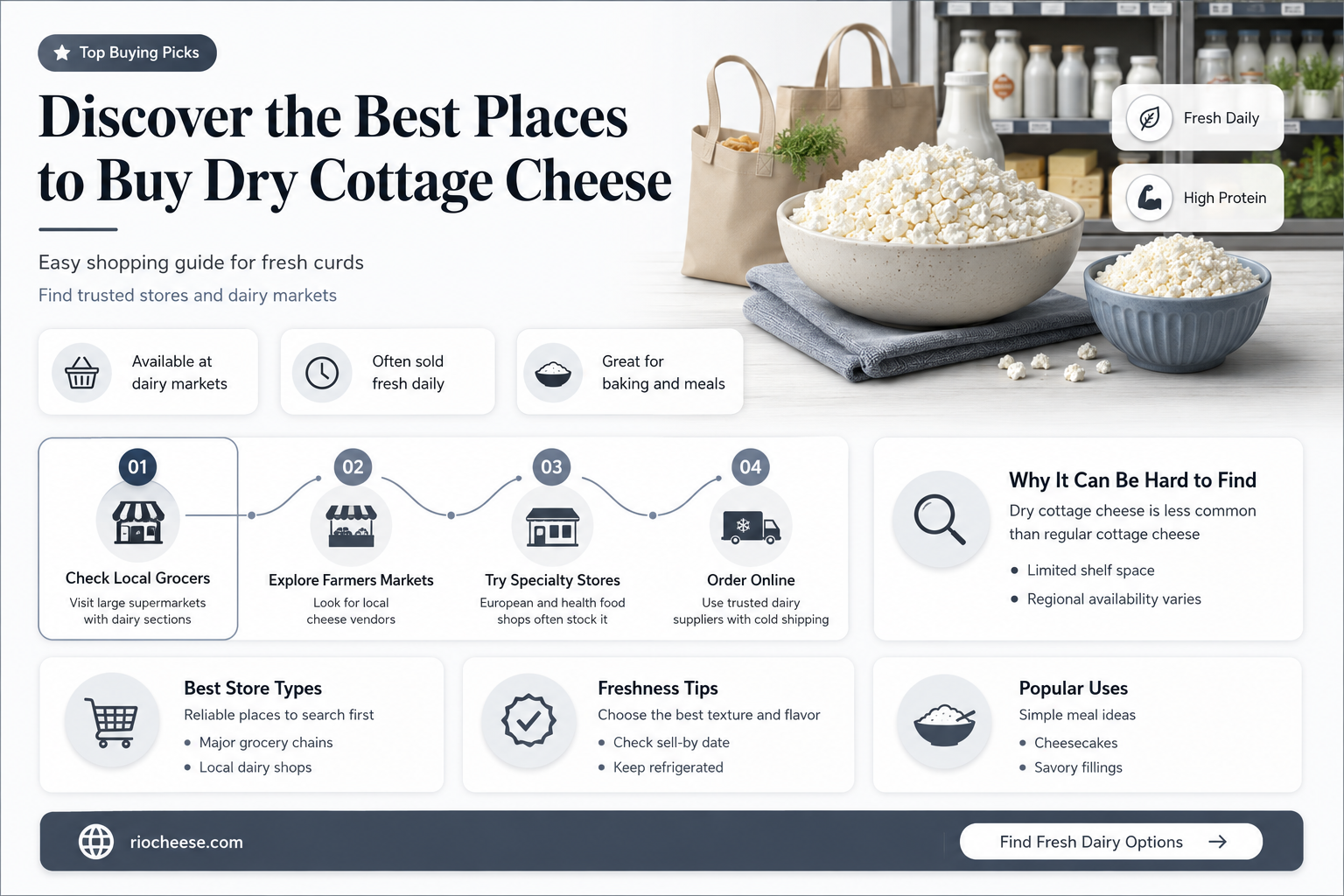 where to buy dry cottage cheese