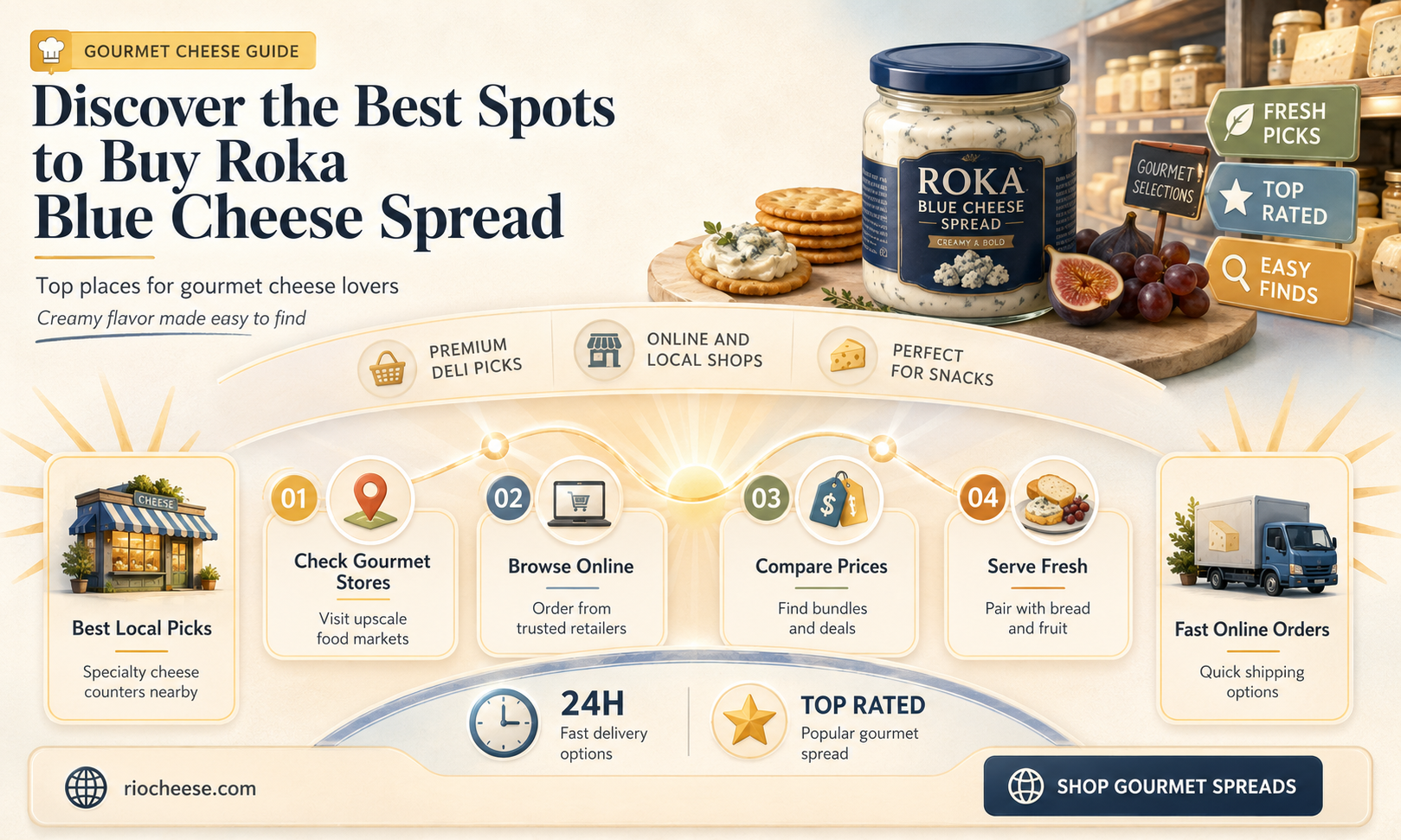 where to buy roka blue cheese spread