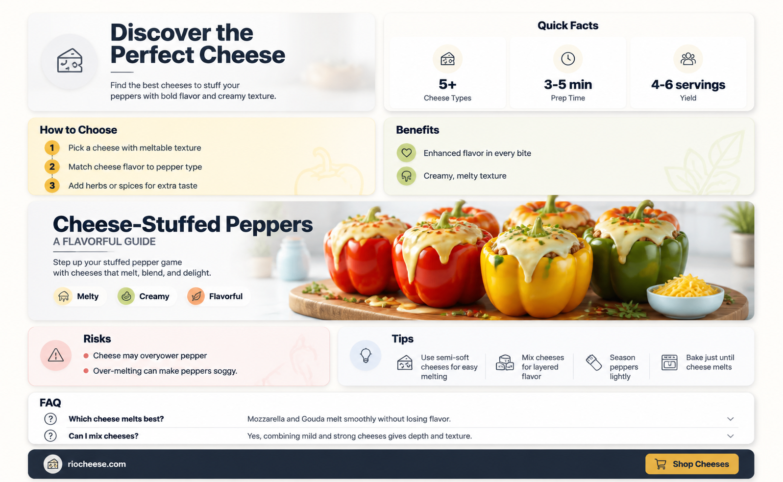 what is the best cheese for stuffed peppers