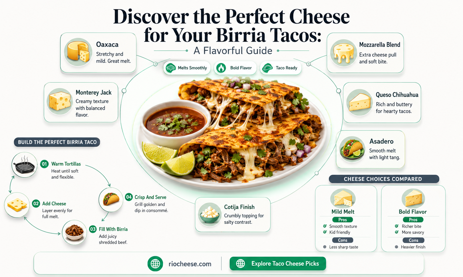 what cheese is best for birria tacos