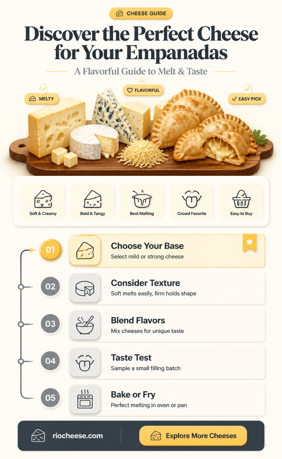 what is the best cheese for empanadas