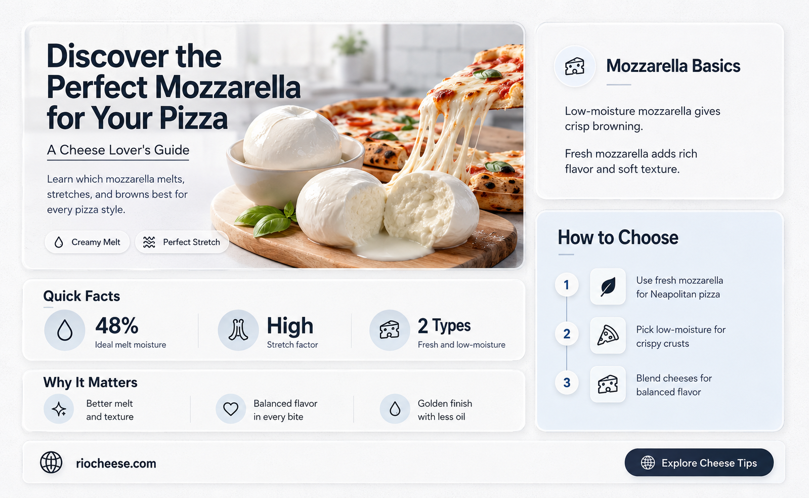 what is the best mozzarella cheese for pizza