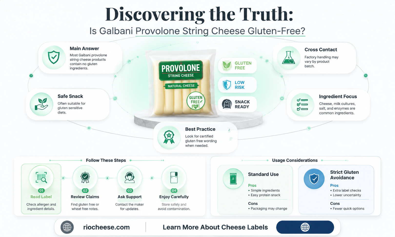 is galbani provolone string cheese gluten free
