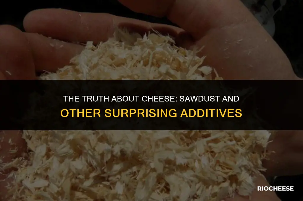 do companies really put sawdust in cheese