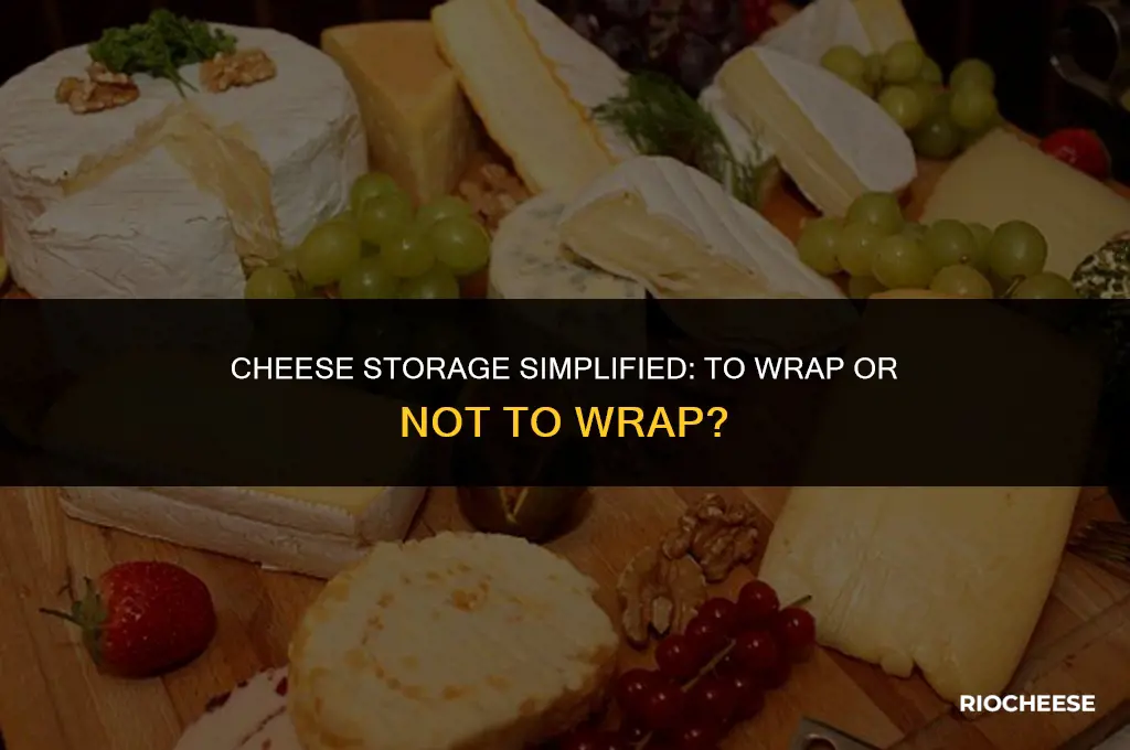 do i wrap cheese to put in cheese bag