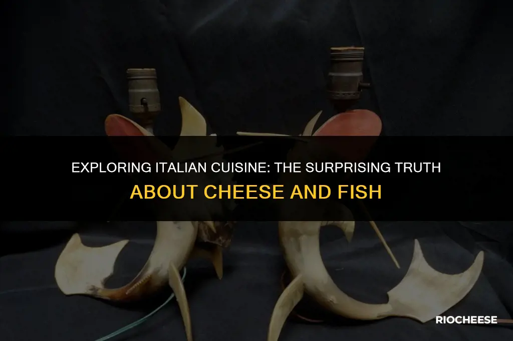 do italians put cheese on fish