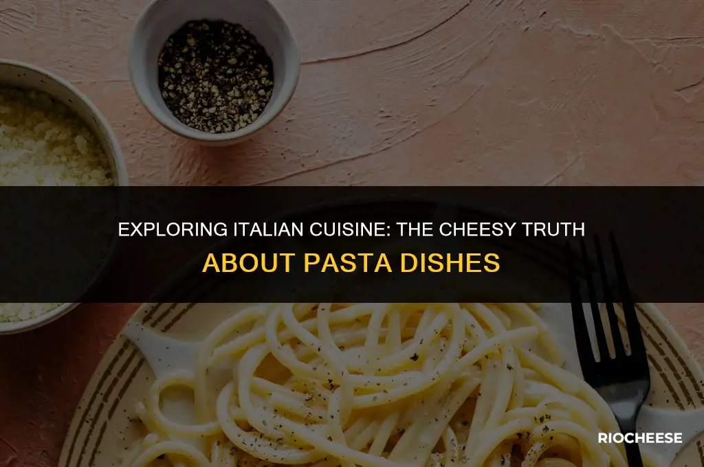 do italians put cheese on pasta