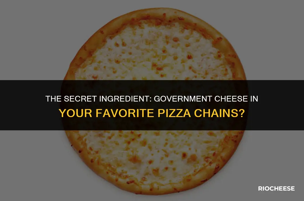 do pizza chains use government cheese