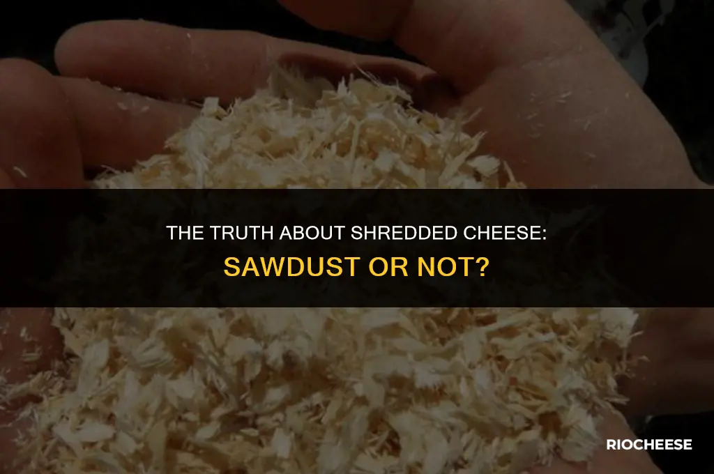 do they put sawdust in shredded cheese