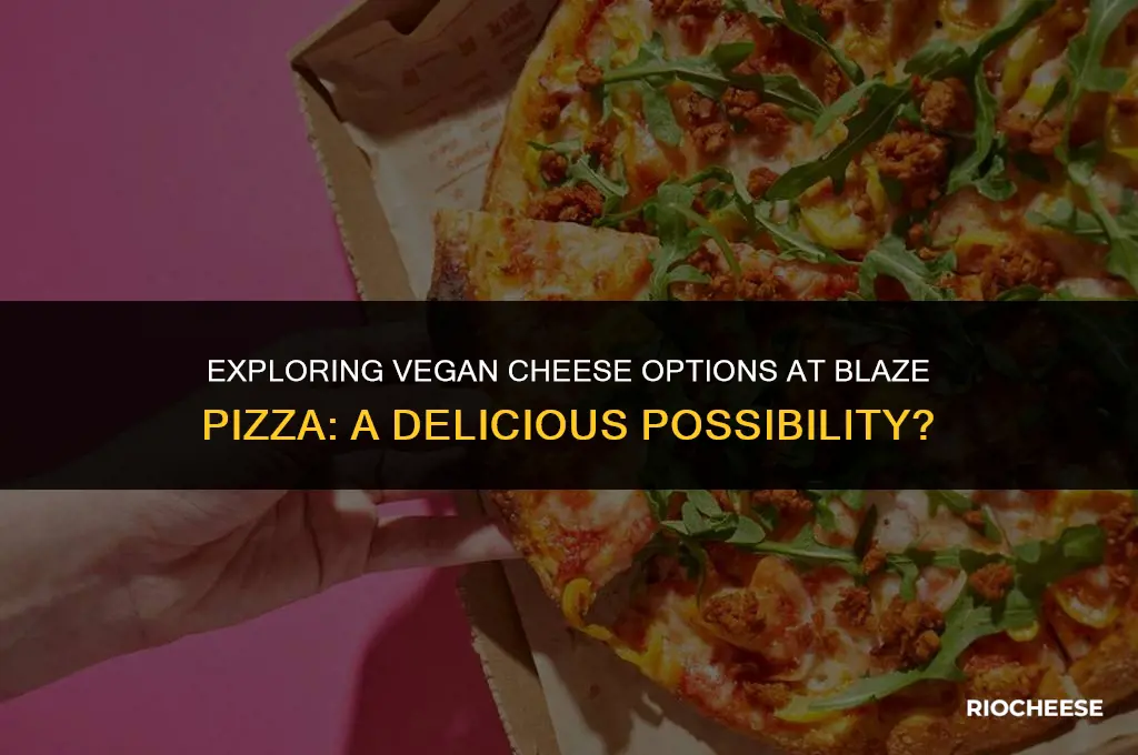 does blaze pizza have vegan cheese