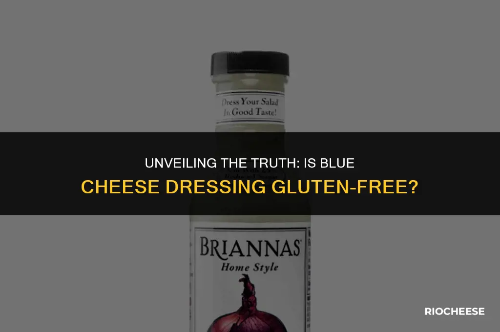 does blue cheese dressing have gluten