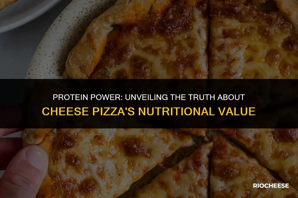 does cheese pizza have protein