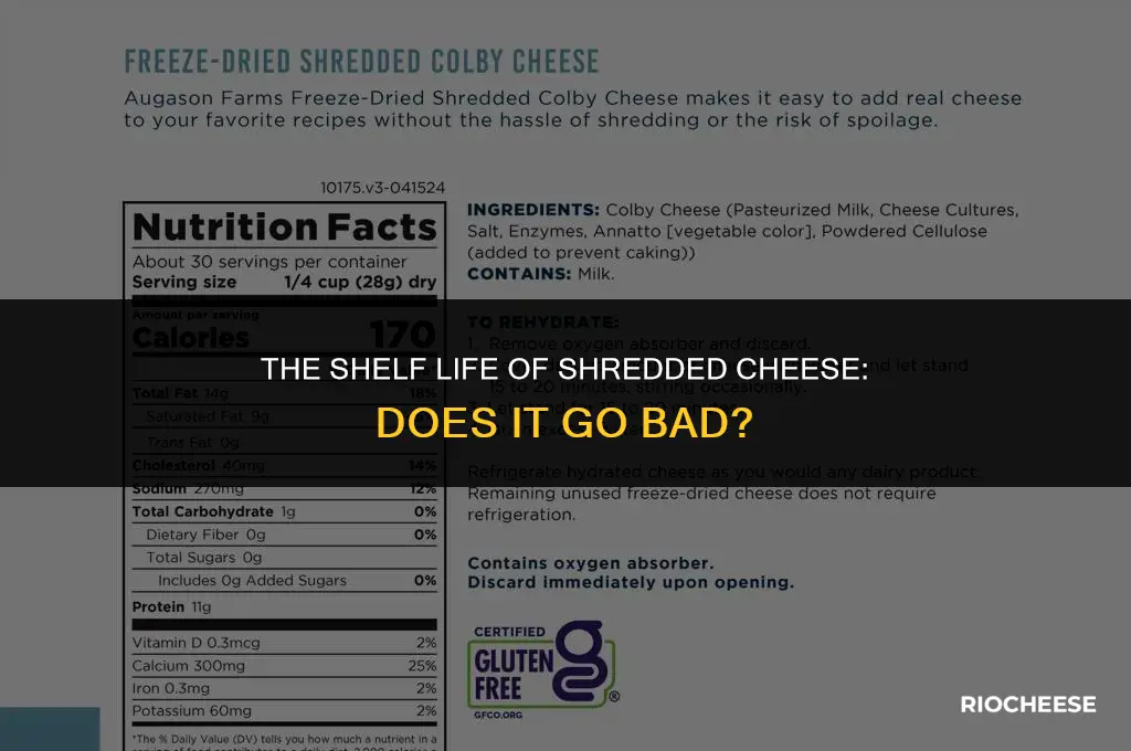 does shredded cheese go bad
