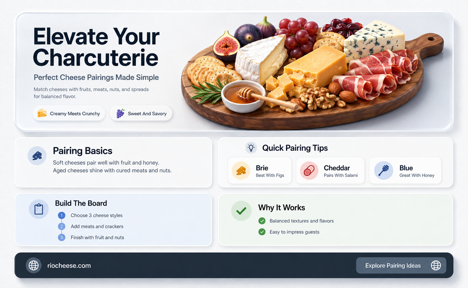 what cheese to put on charcuterie board