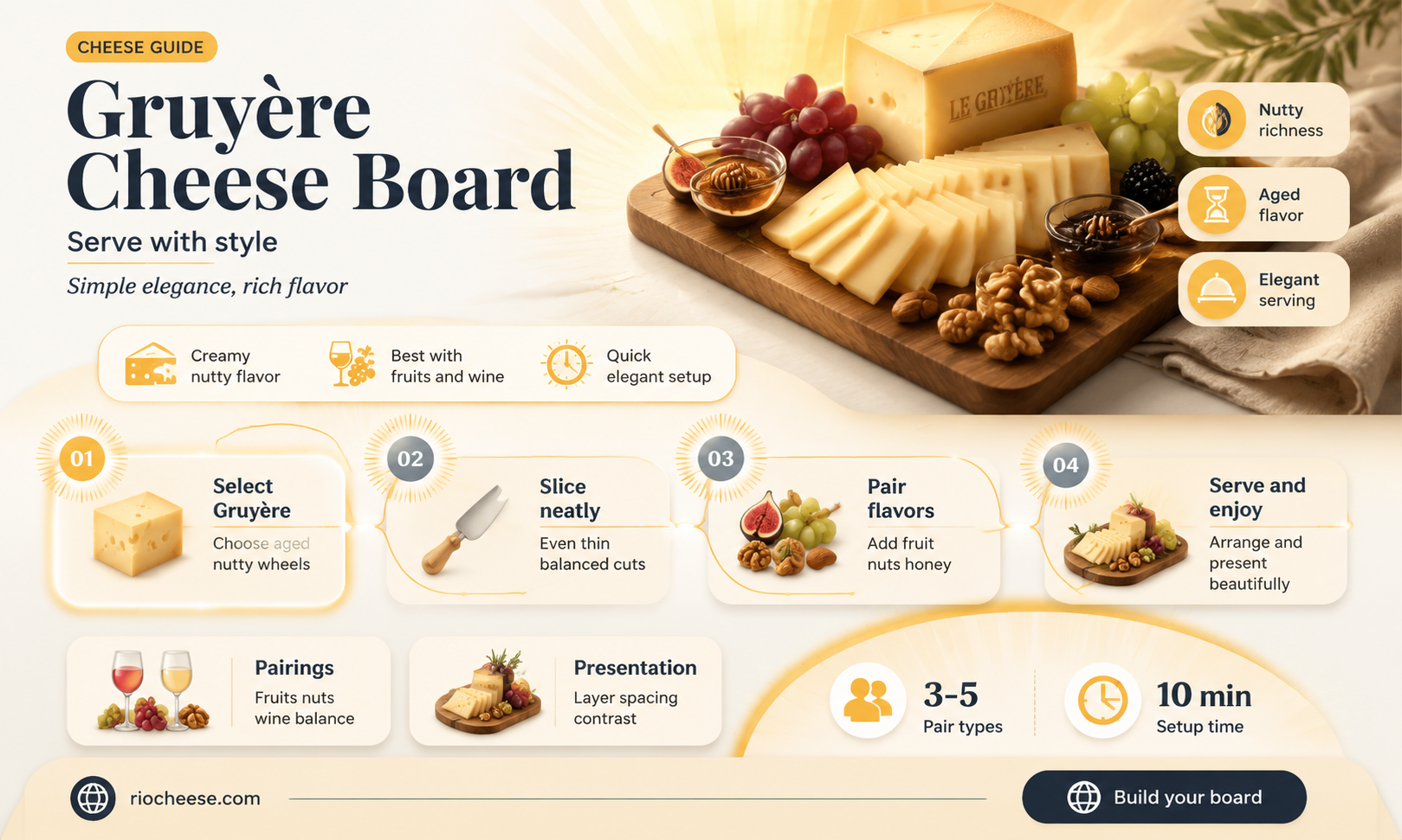 how to serve gruyere cheese