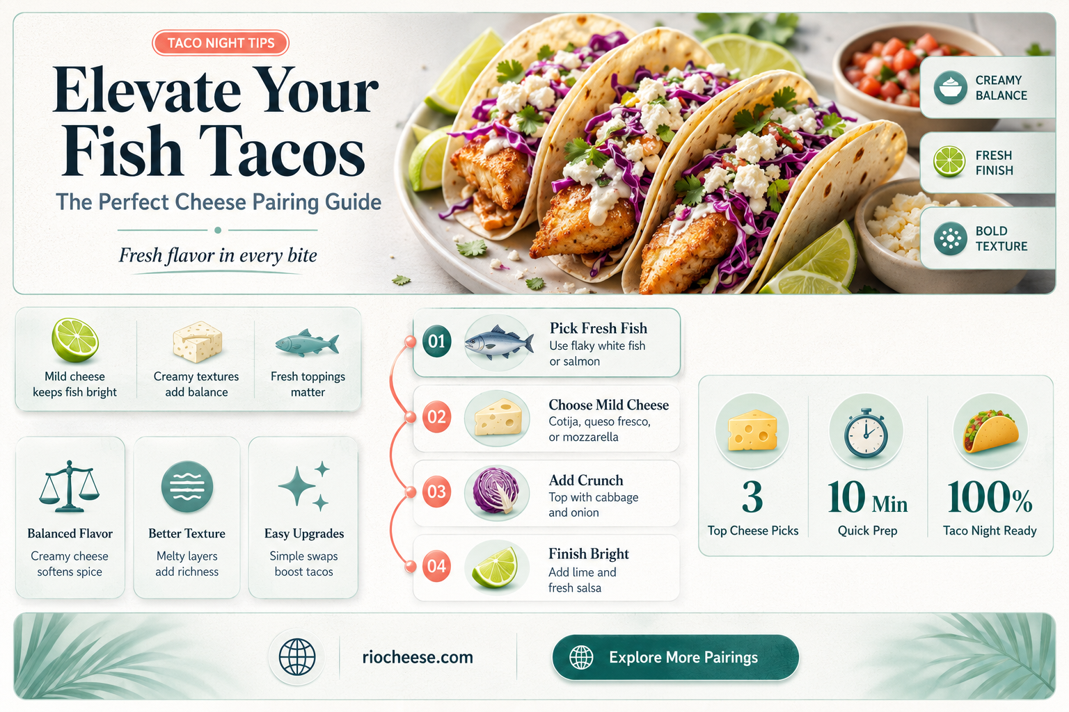 what kind of cheese for fish tacos