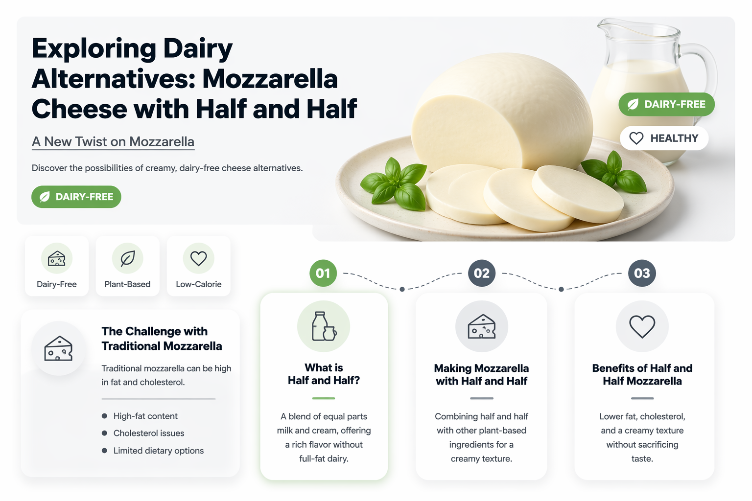 can you use half and half to make mozzarella cheese