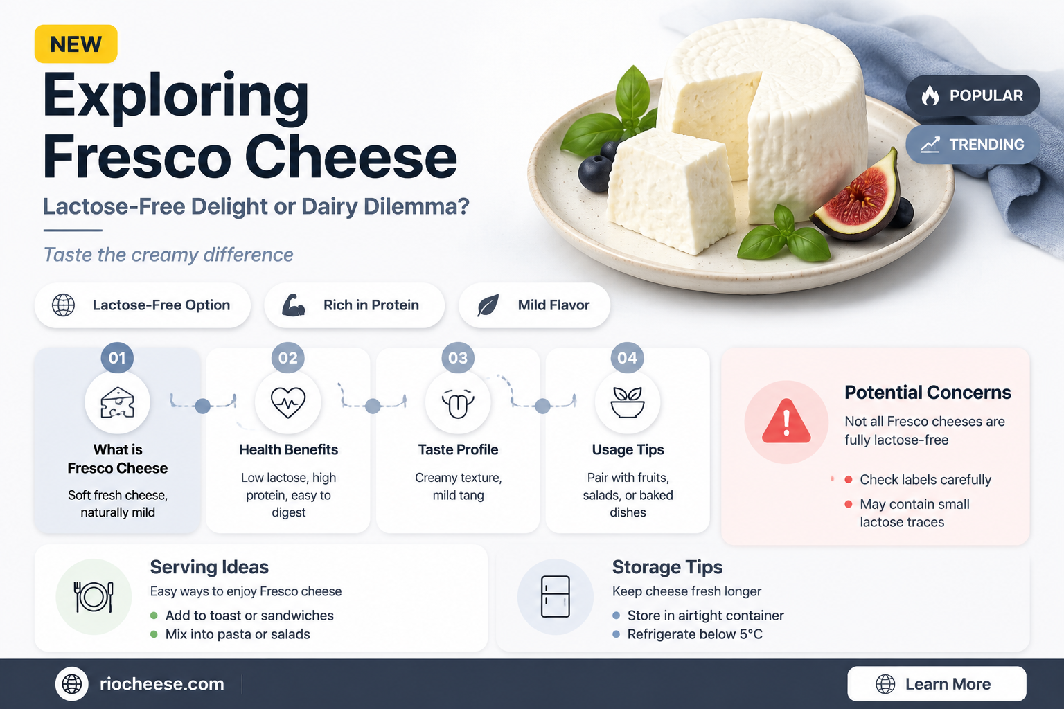 is fresco cheese lactos free