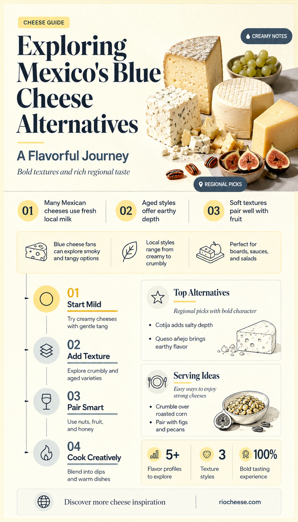 which mexican cheese is similar to blue cheese