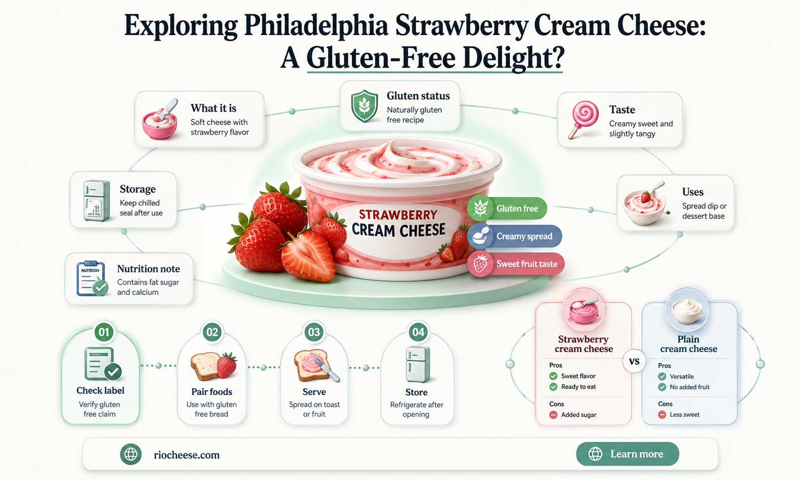 is philadelphia strawberry cream cheese gluten free