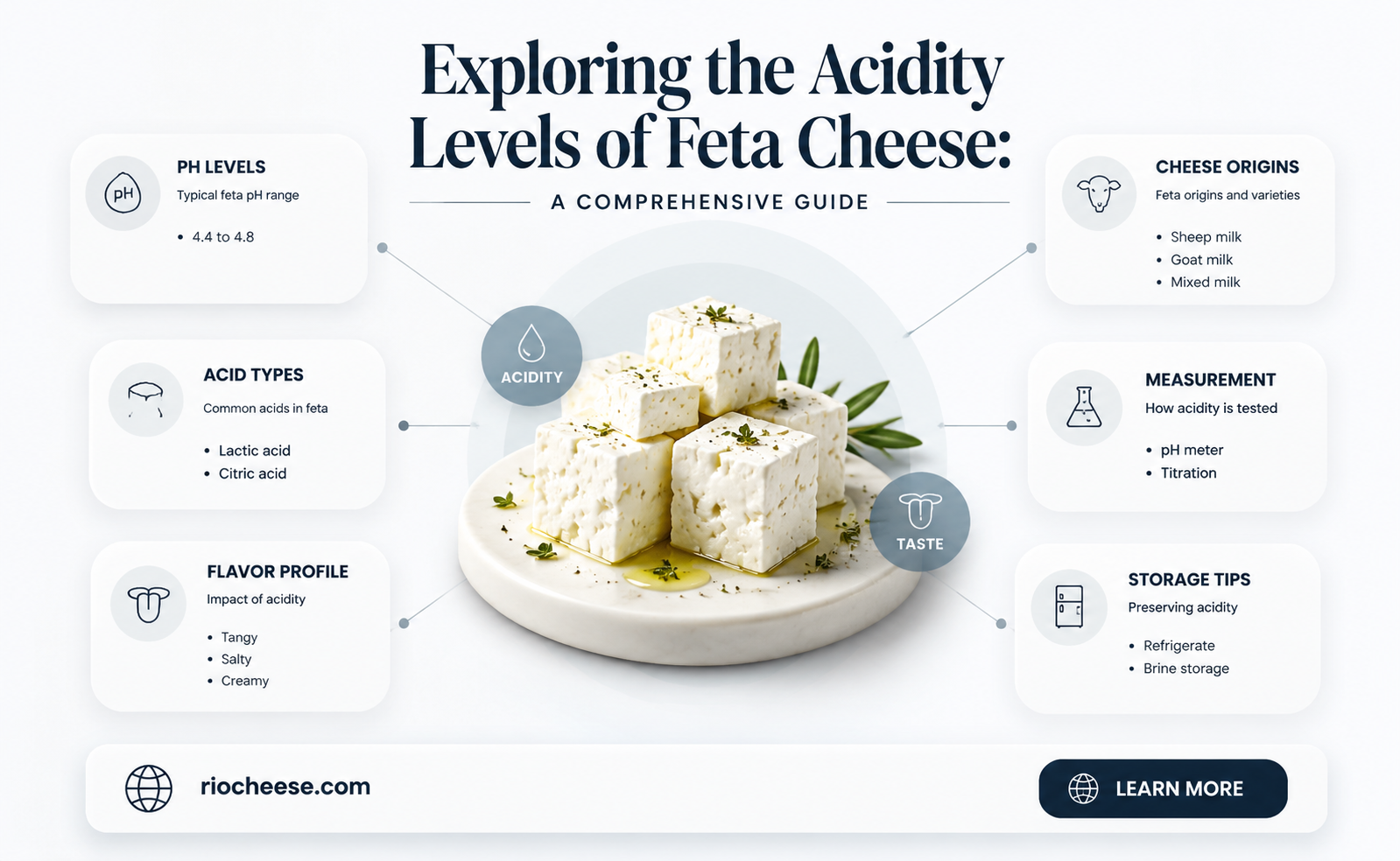 is feta cheese acidic
