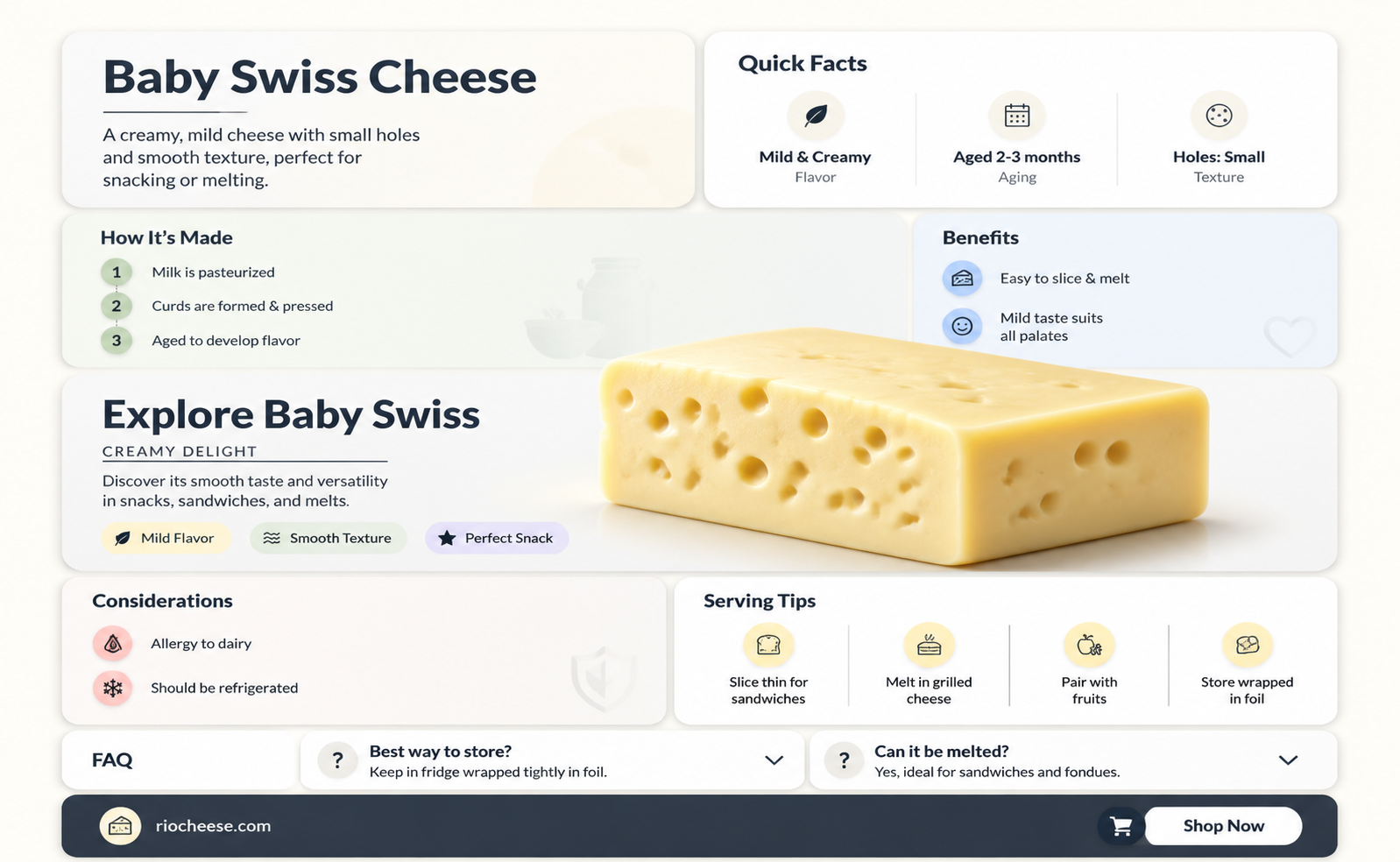 what is baby swiss cheese