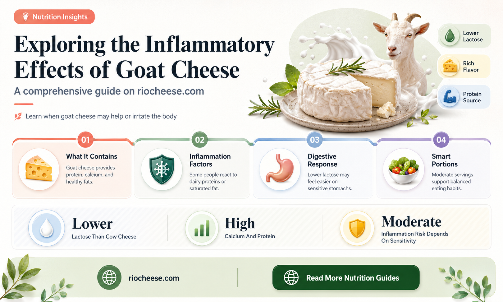 is goat cheese an inflammatory food