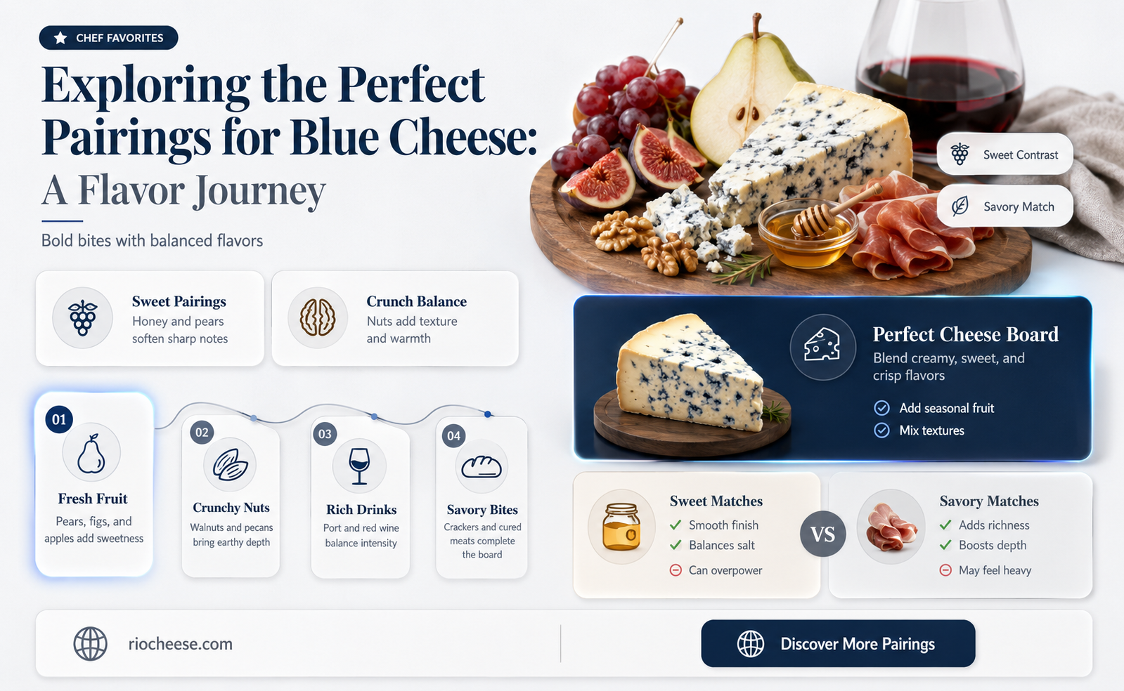 what pairs with blue cheese