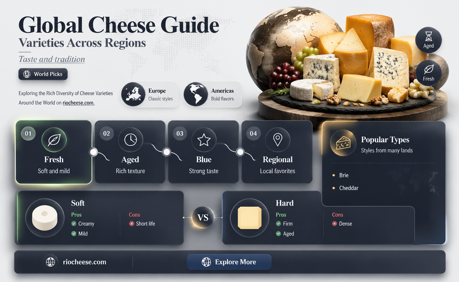 how many kinds of cheeses are there