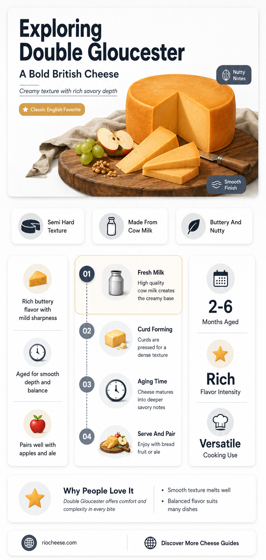 what does double gloucester cheese taste like