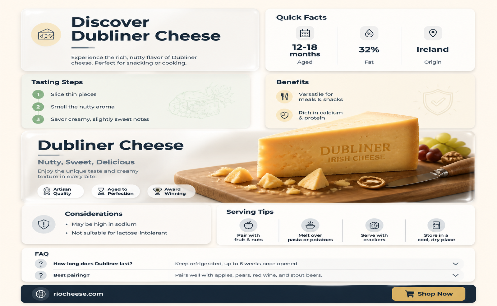 what kind of cheese is dubliner