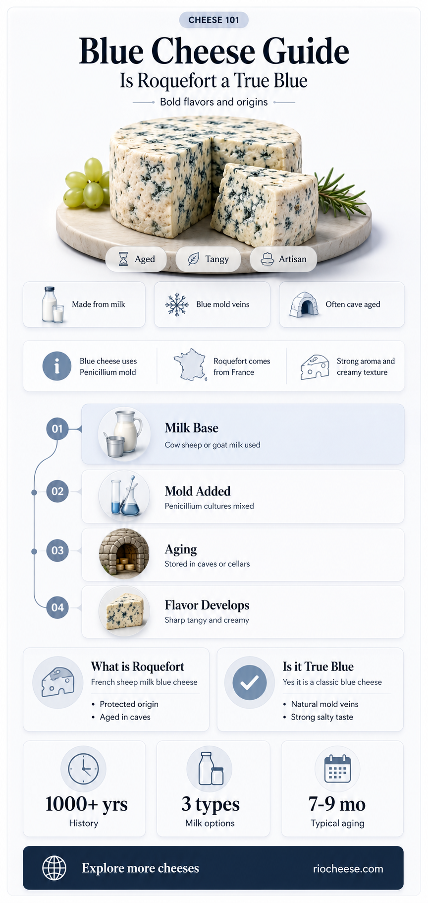 is roquefort a blue cheese