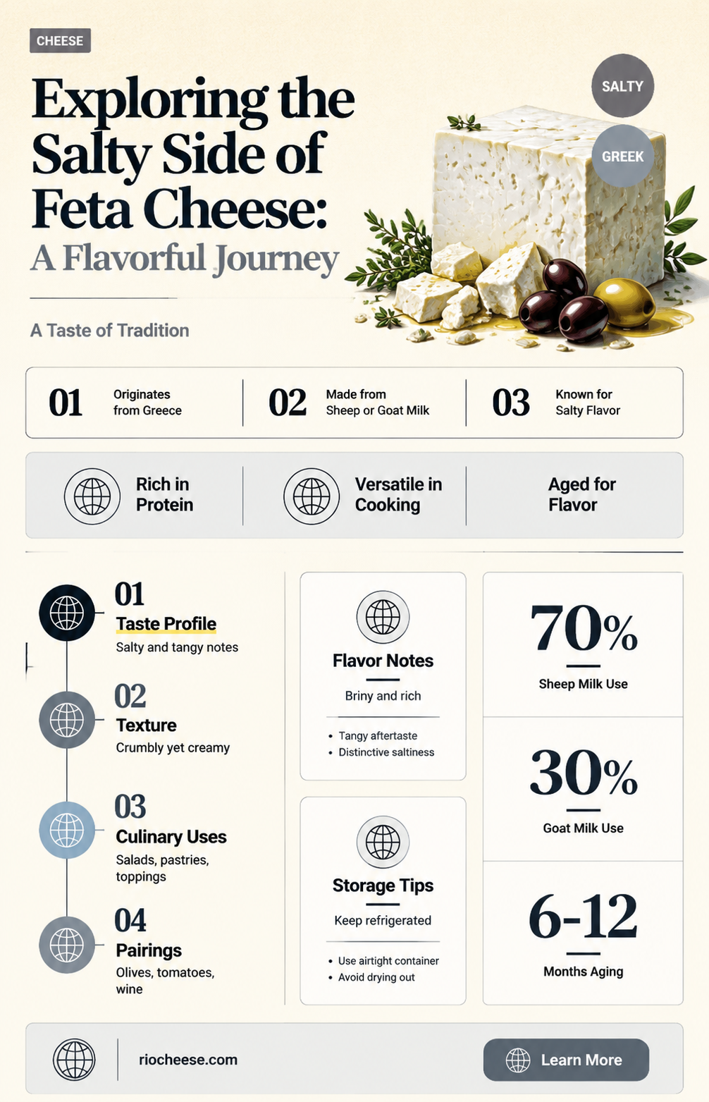 is feta cheese salty