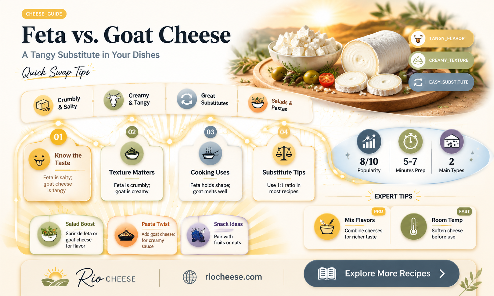 can you use feta instead of goat cheese