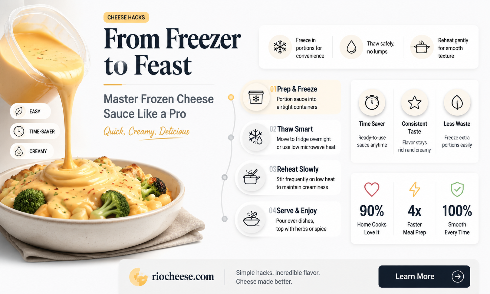 how to cook frozen cheese sauce