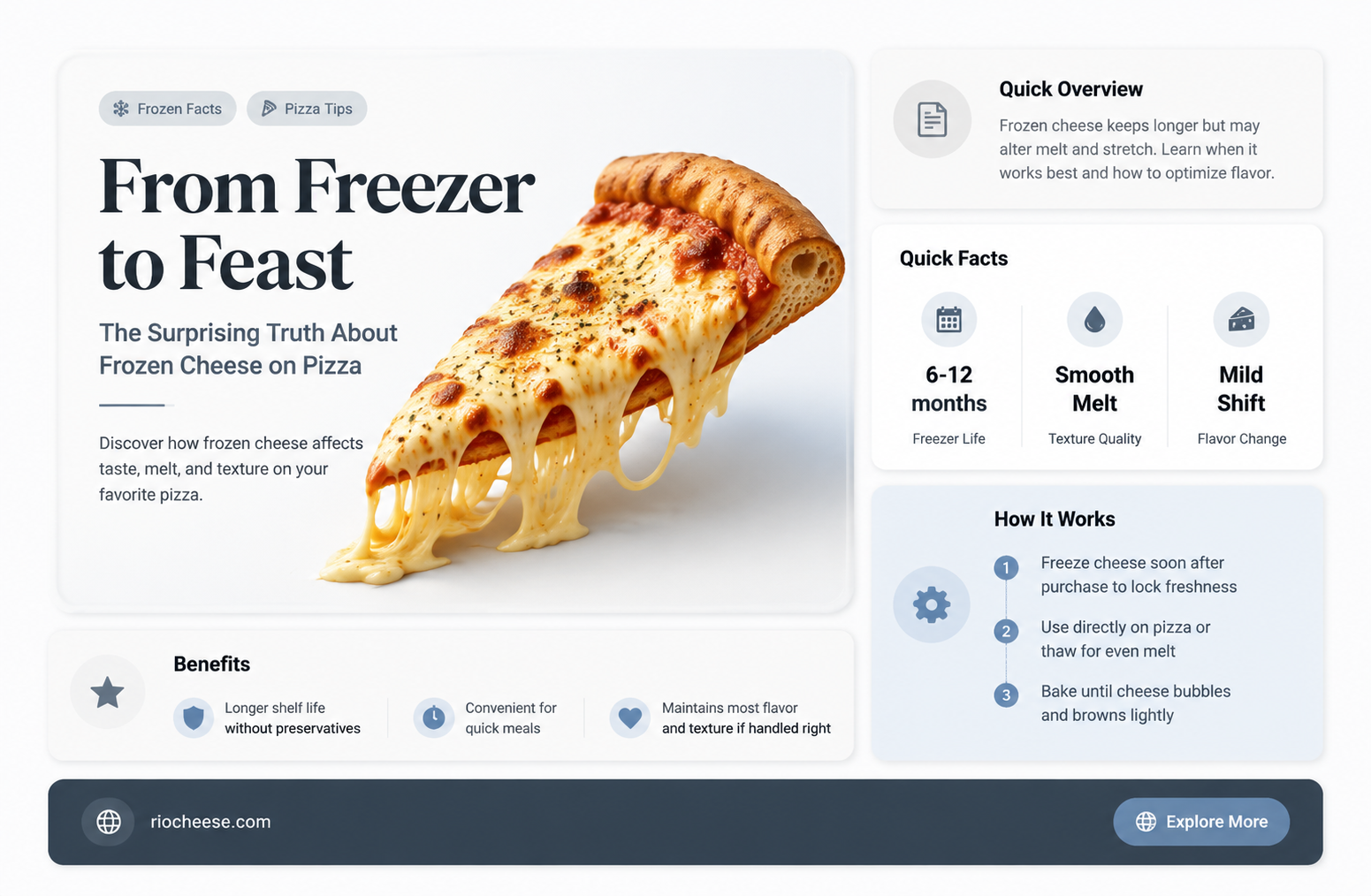 can you use frozen cheese on pizza