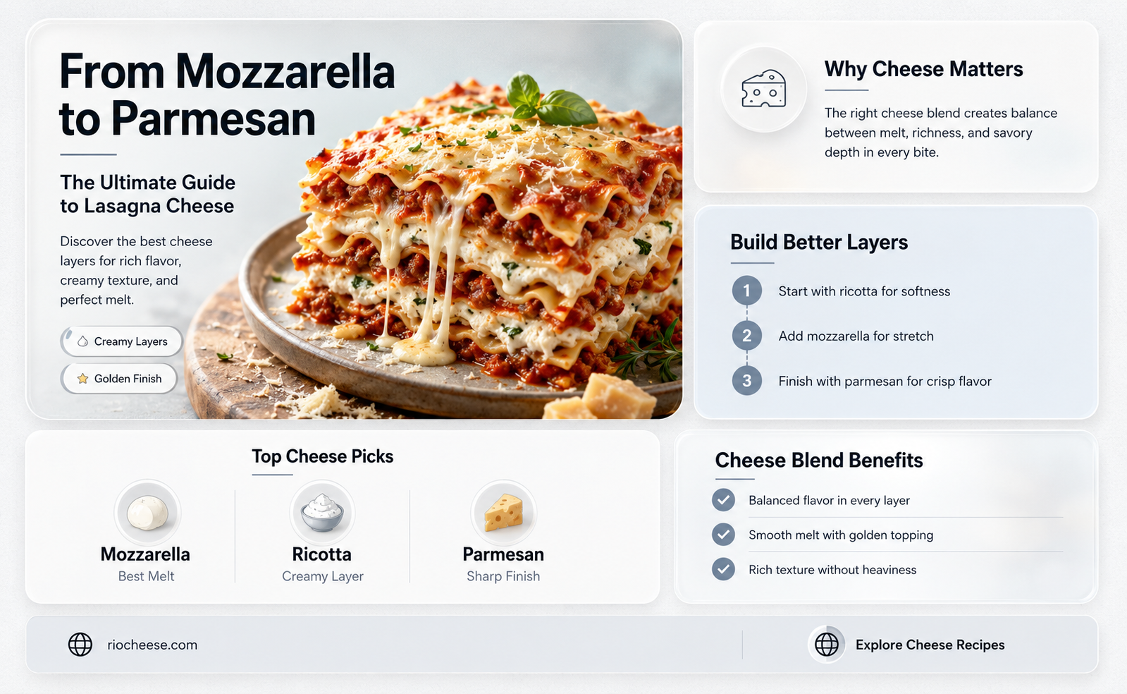 what cheese do you put in lasagna