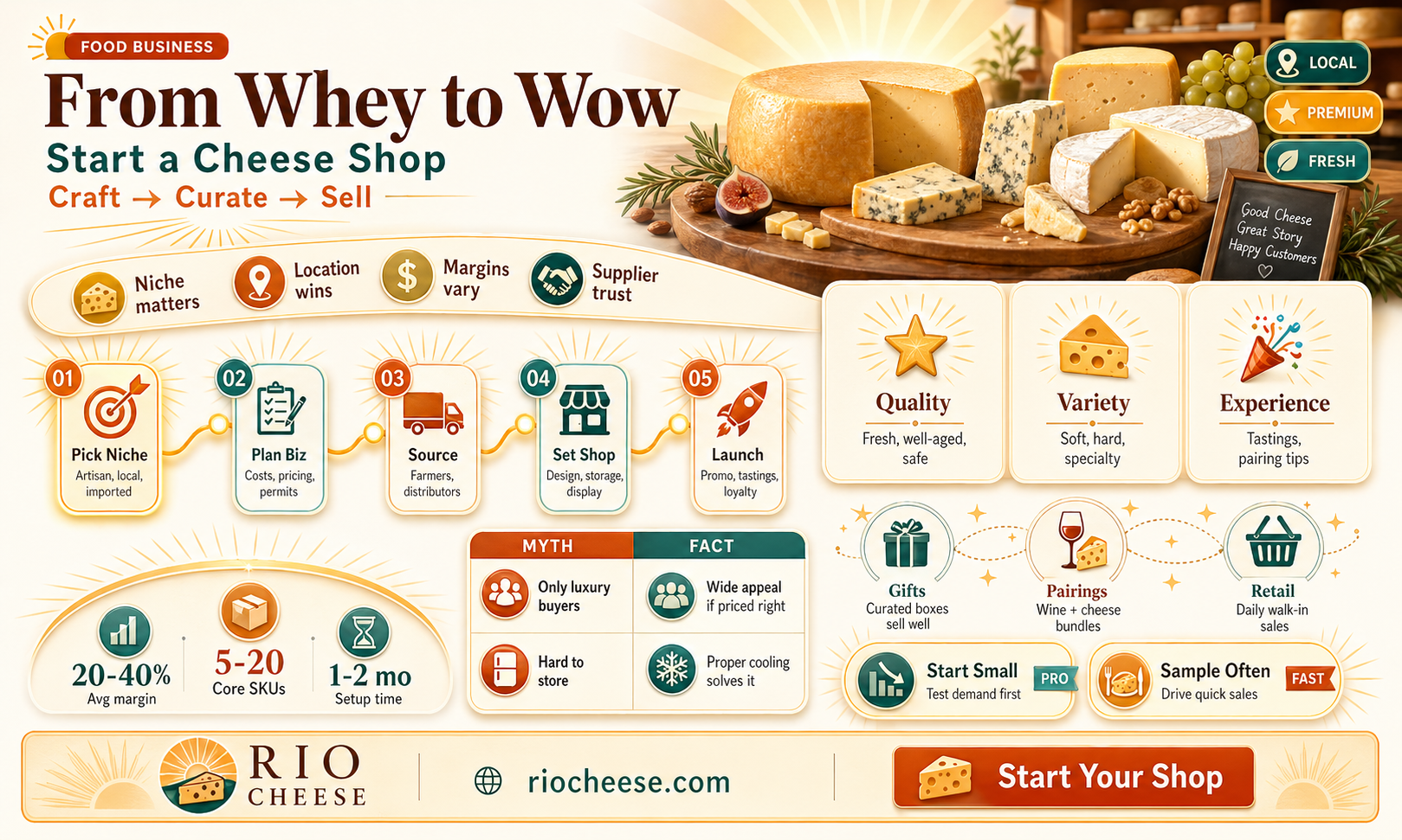 how to open a cheese shop