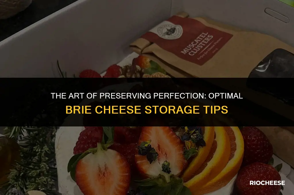 how best to store brie cheese