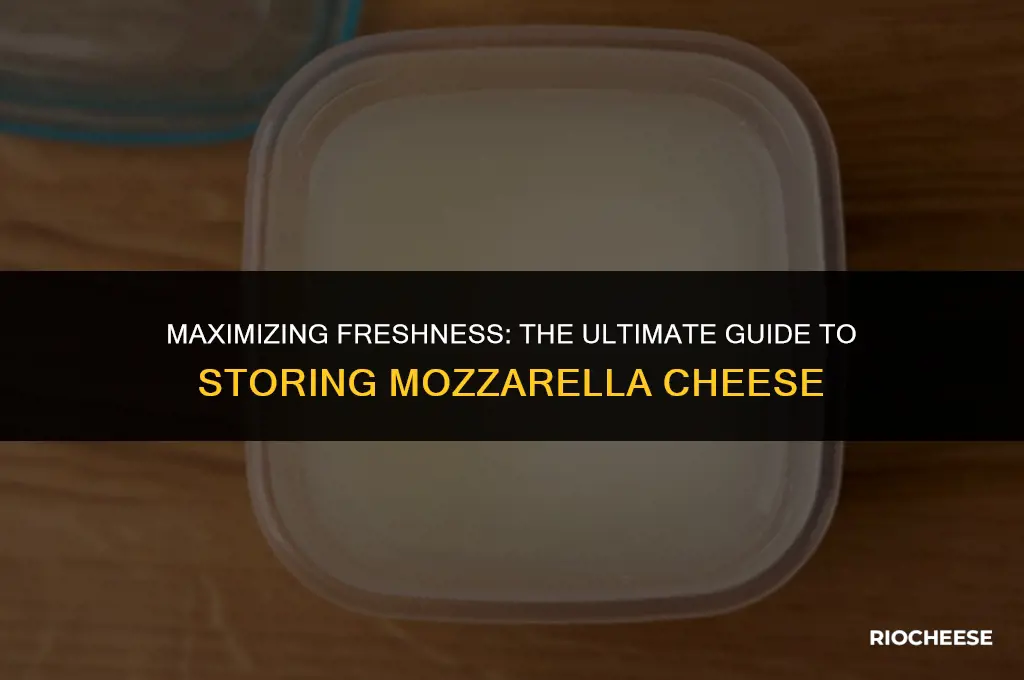 how long can fresh mozzarella cheese can be stored