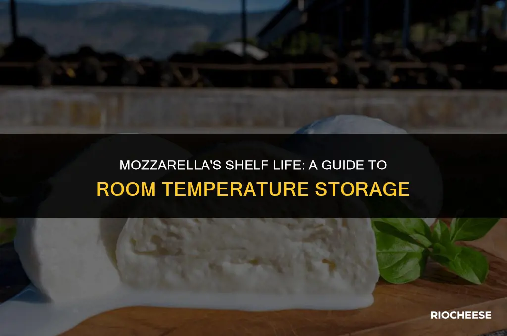 how long can mozzarella cheese stay at room temperature