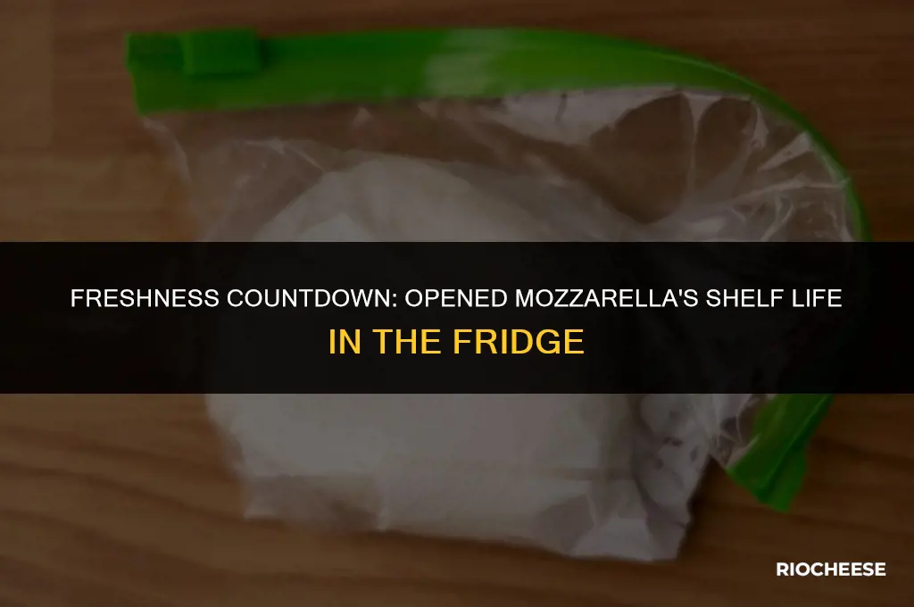 how long can mozzarella cheese stay in fridge opened
