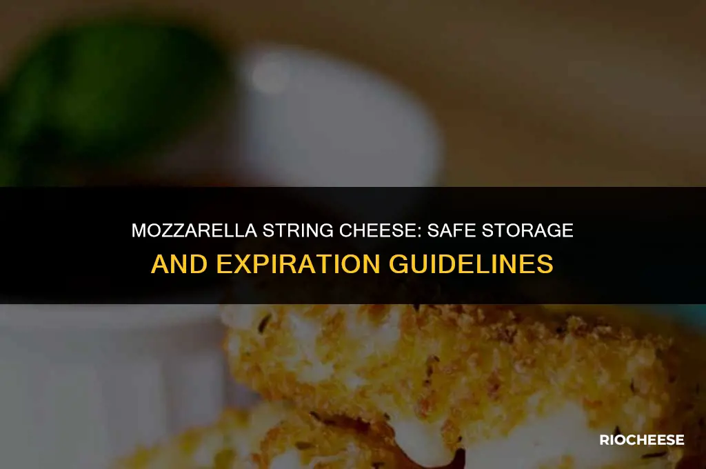 how long can mozzarella string cheese sit out