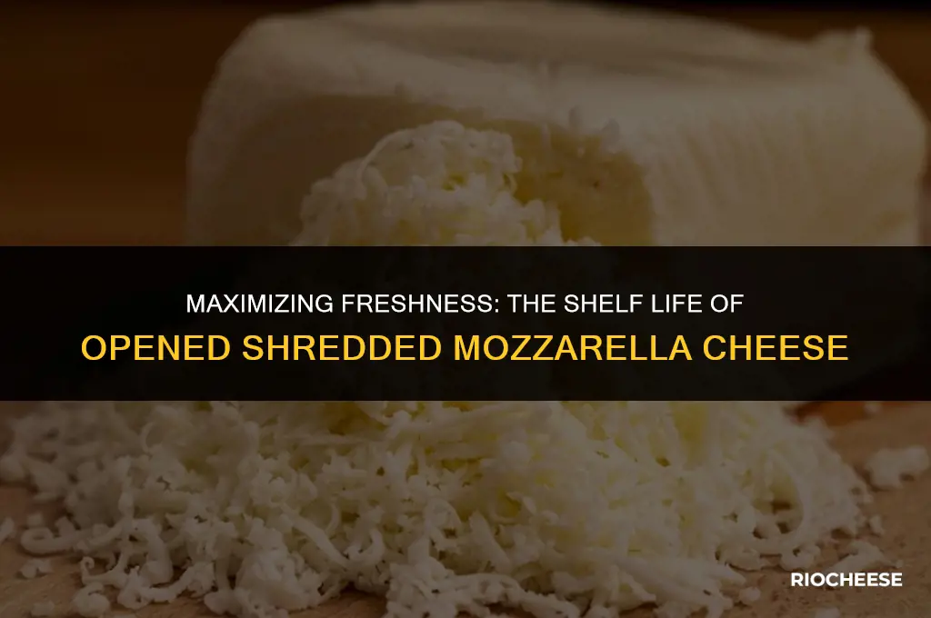 how long can opened shredded mozzarella cheese last