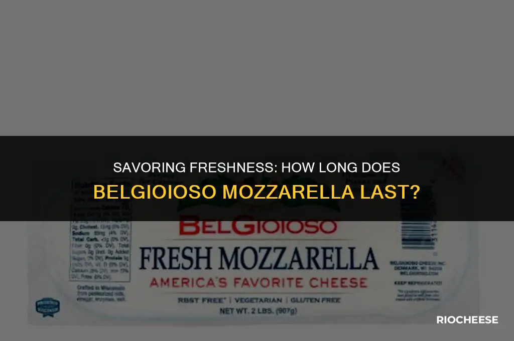 how long dobelgioioso fresh mozzarella sliced cheese last